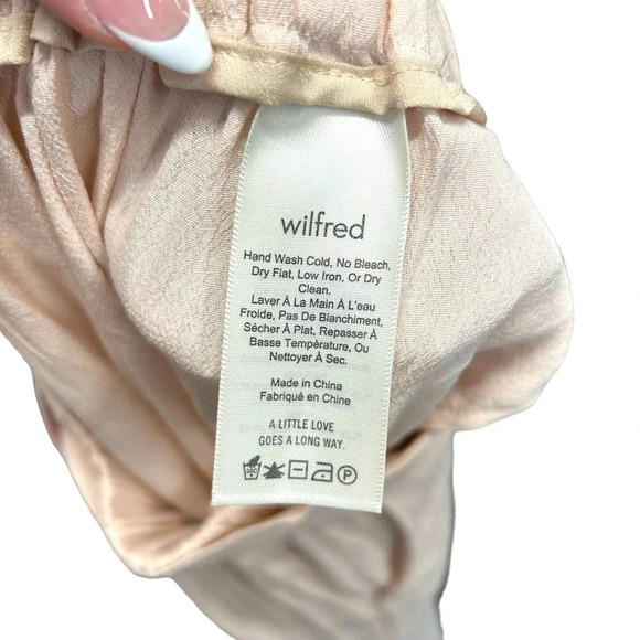 Aritzia Wilfred Faun Ankle Pants Pale Pink Size XXS - Picture 7 of 8